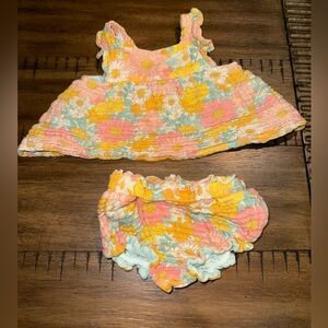 Angel dear baby girls 3 to 6 months organic cotton muslin